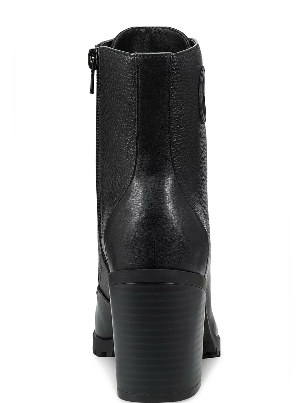 Giani Bernini Black Lace-Up Block Heel Ankle Boots Size 10 - Picture 3 of 16